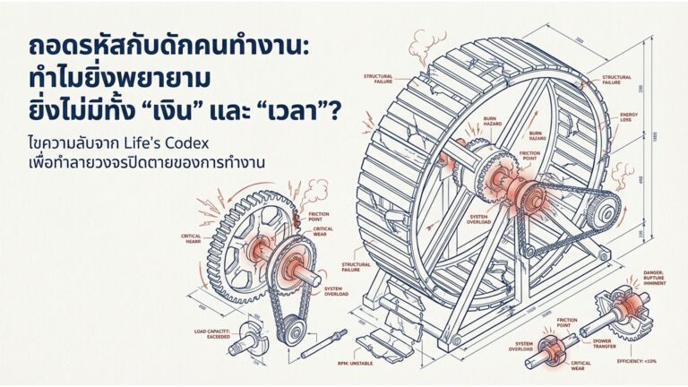 Read more about the article ทำงานแทบตาย ทำไมถึง “ไม่มีเงิน” และ “ไม่มีเวลา”? ถอดรหัสกับดักที่อันตรายที่สุดของวัยทำงาน