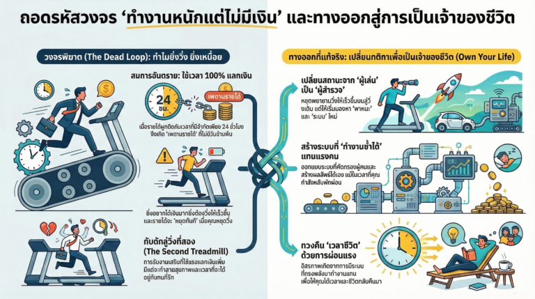 Read more about the article ทำไมยิ่งทำงาน ยิ่งไม่มีเงิน? ถอดรหัสวงจรที่คุณติดอยู่