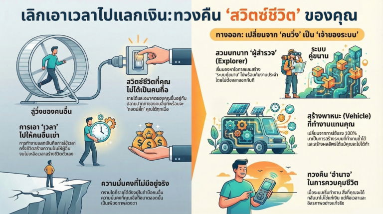 Read more about the article คุณกำลัง “ใช้ชีวิต”… หรือแค่เอาเวลาไป “แลกเงิน”?