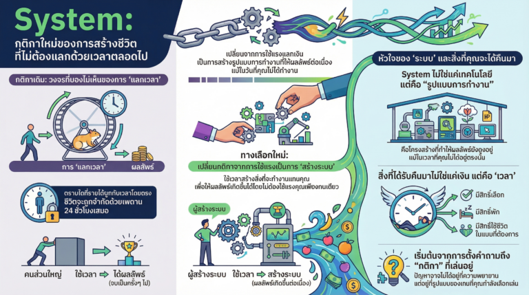 Read more about the article System คืออะไร ทางออกของคน “ทำงานหนักแต่ยังไม่มีเวลา”